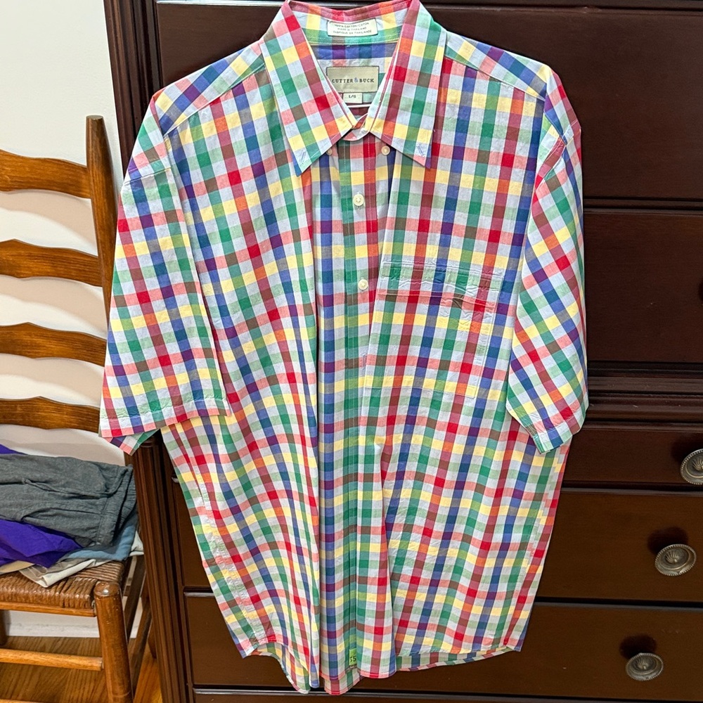 Cutter & Buck Multicolor Checkered Men's Shirt